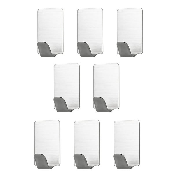 8 Pcs Kitchen Bathroom Self Adhesive Sticky Hooks Wall Hanger for Towel Robe 8 Pcs Kitchen Bathroom Self Adhesive Sticky Hooks Wall Hanger for Towel Robe